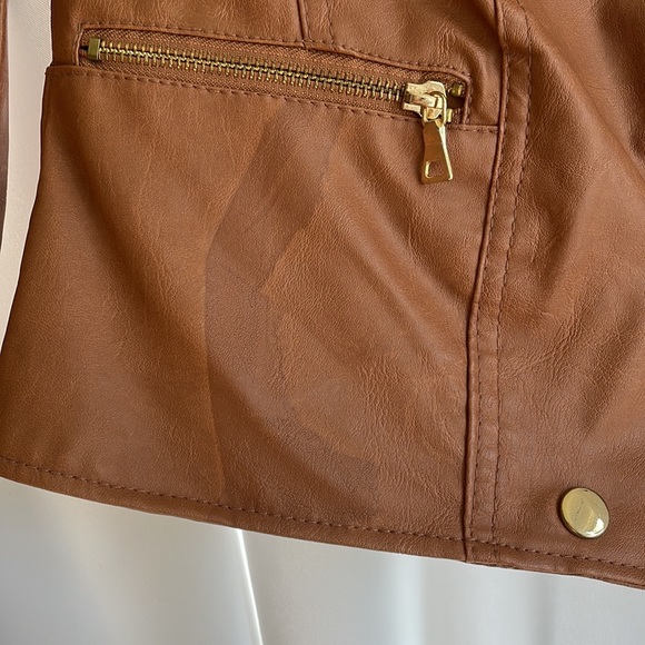 Cognac Bomber Jacket - Picture 3 of 5